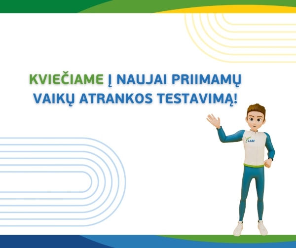 Kviečiame į naujai priimamų vaikų atrankos testavimą