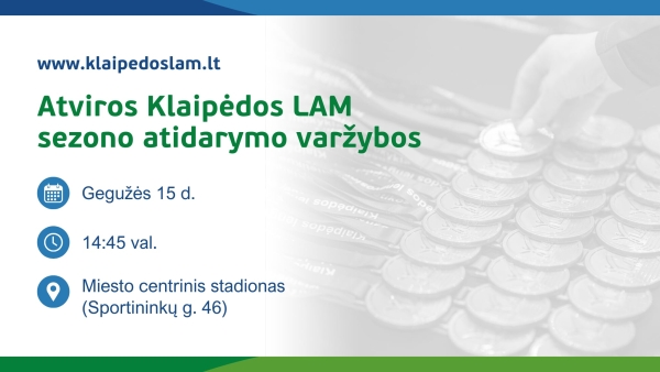 Startuoja lengvosios atletikos vasaros sezonas